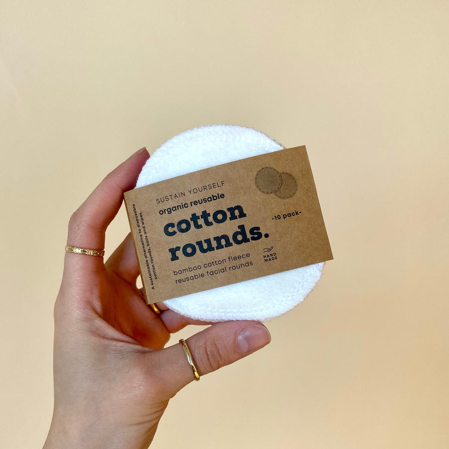 reusable cotton rounds - Sustain Yourself