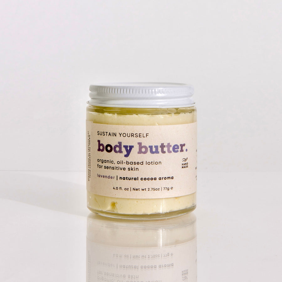 organic lavender body butter - Sustain Yourself