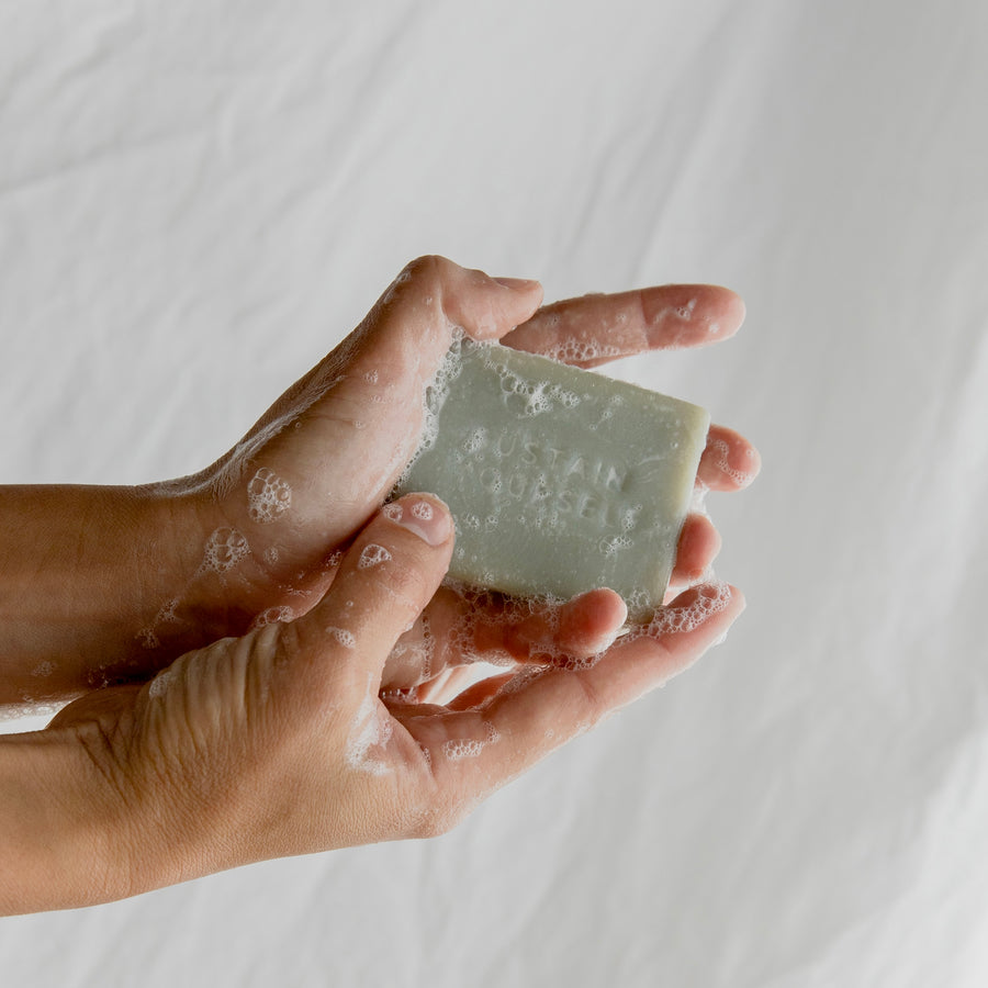unscented green clay bar soap