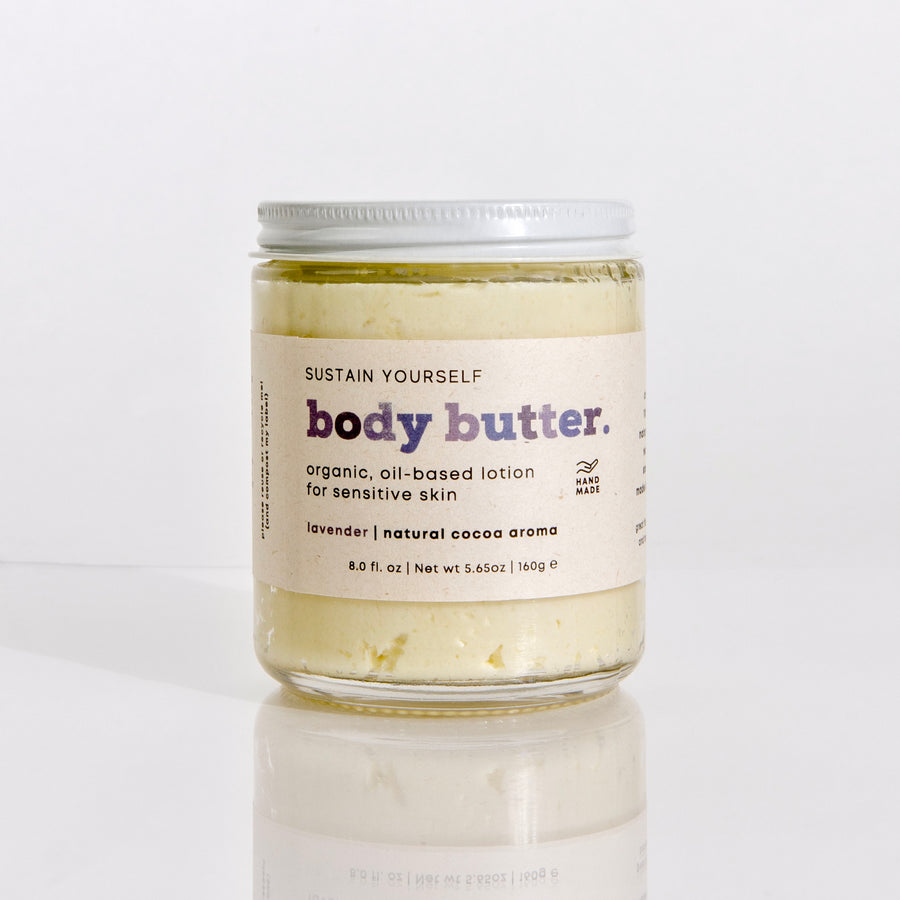 organic lavender body butter - Sustain Yourself