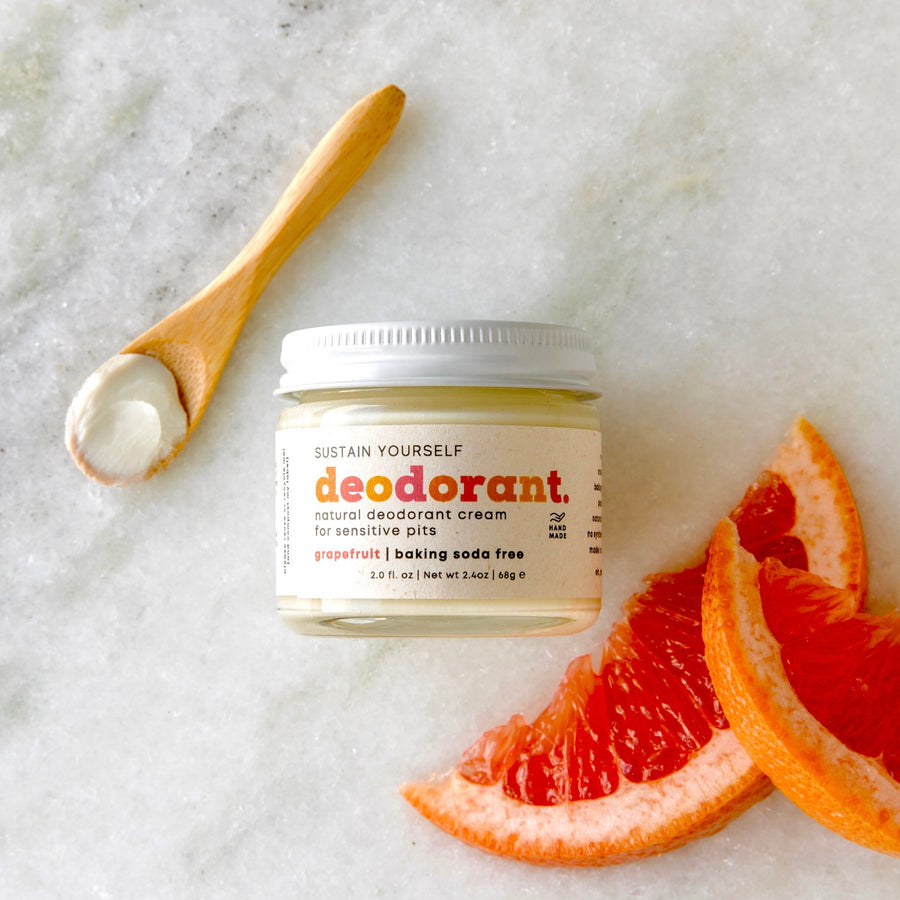 grapefruit deodorant cream - Sustain Yourself