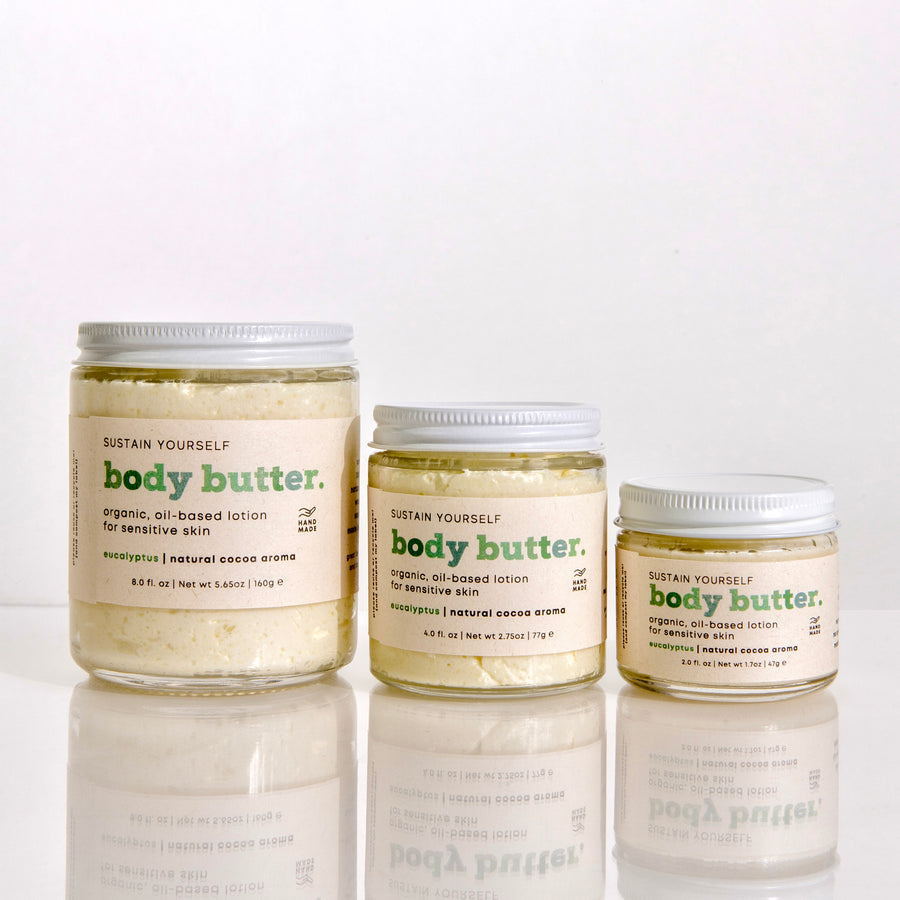 organic eucalyptus body butter - Sustain Yourself