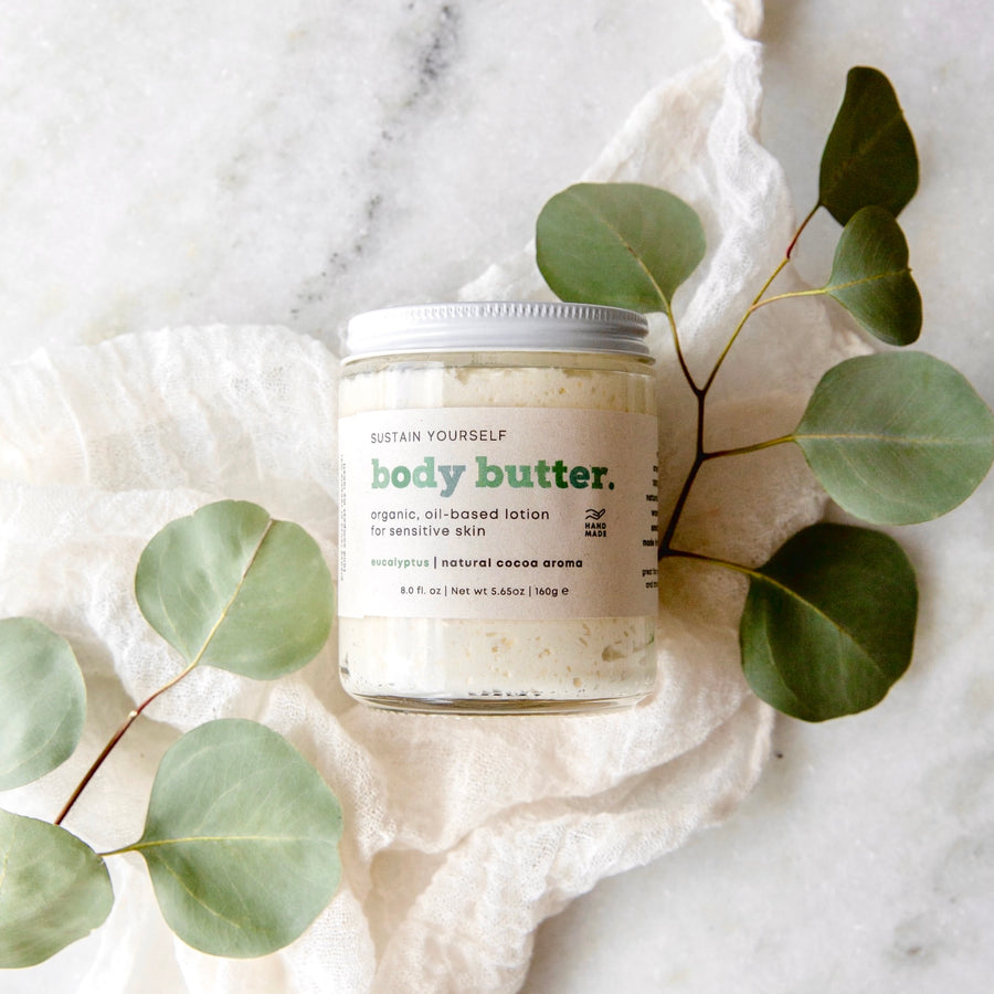 organic eucalyptus body butter - Sustain Yourself