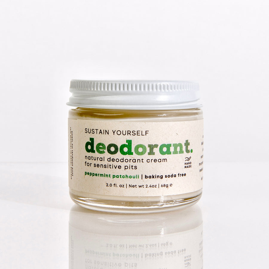 peppermint patchouli deodorant cream - Sustain Yourself